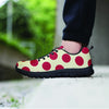 White And Red Polka Dot Men's Sneakers-grizzshop