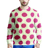 White And Red Polka Dot Men's Sweatshirt-grizzshop