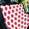 White And Red Polka Dot Pet Car Seat Cover-grizzshop