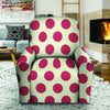 White And Red Polka Dot Recliner Cover-grizzshop