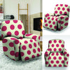 White And Red Polka Dot Recliner Cover-grizzshop