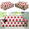 White And Red Polka Dot Sofa Cover-grizzshop