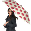 White And Red Polka Dot Umbrella-grizzshop