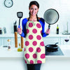 White And Red Polka Dot Women's Apron-grizzshop