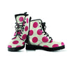 White And Red Polka Dot Women's Boots-grizzshop