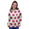 White And Red Polka Dot Women's Hoodie-grizzshop