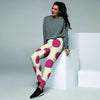 White And Red Polka Dot Women's Joggers-grizzshop