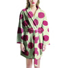 White And Red Polka Dot Women's Robe-grizzshop