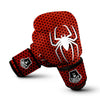 White And Red Spider Print Boxing Gloves-grizzshop