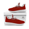 White And Red Spider Print White Athletic Shoes-grizzshop