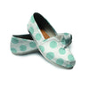 White And Turquoise Polka Dot Canvas Shoes-grizzshop