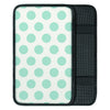 White And Turquoise Polka Dot Car Console Cover-grizzshop