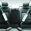 White And Turquoise Polka Dot Seat Belt Cover-grizzshop