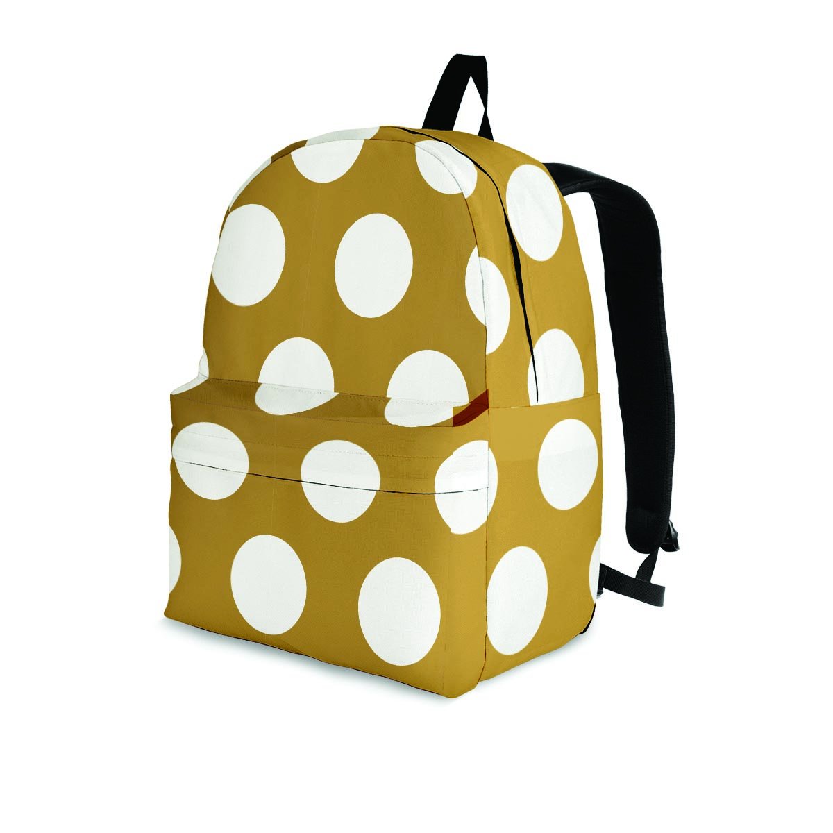 White And Yellow Polka Dot Backpack-grizzshop