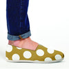 White And Yellow Polka Dot Canvas Shoes-grizzshop