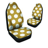 White And Yellow Polka Dot Car Seat Covers-grizzshop