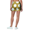 White And Yellow Polka Dot Mini Skirt-grizzshop