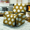 White And Yellow Polka Dot Recliner Cover-grizzshop