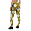 White And Yellow Polka Dot Women's Leggings-grizzshop