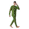 White Argyle And Green Red Print Pattern Men's Pajamas-grizzshop