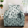 White Bandana Armchair Cover-grizzshop