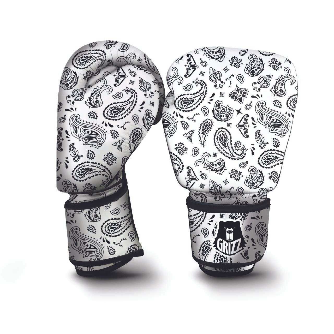 White Bandana Boxing Gloves-grizzshop