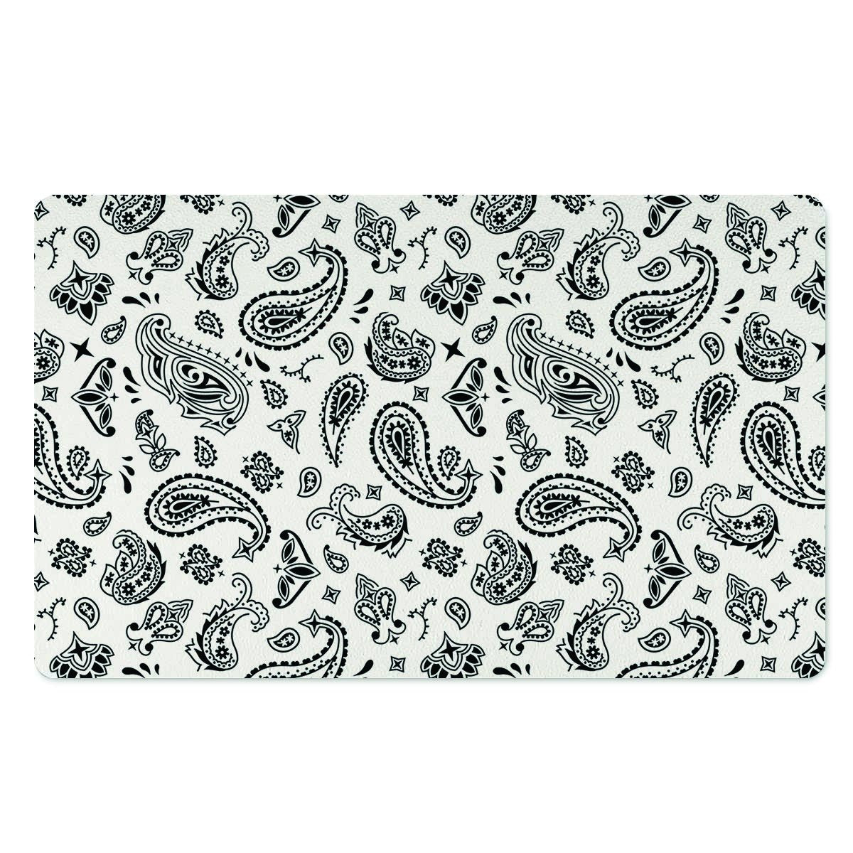 White Bandana Door Mat-grizzshop