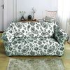 White Bandana Loveseat Cover-grizzshop