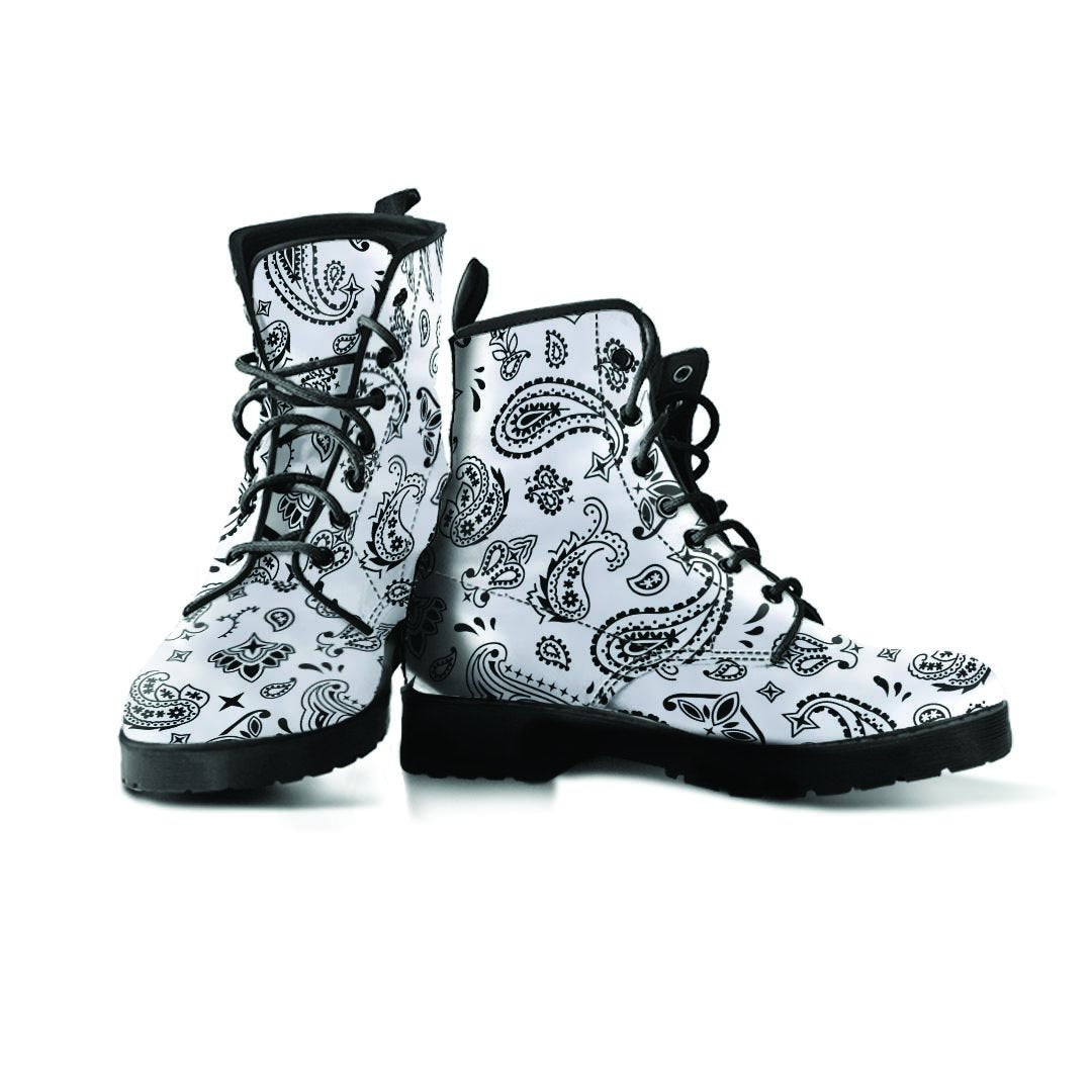 White Bandana Men's Boots-grizzshop