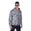 White Bandana Men's Zip Up Hoodie-grizzshop