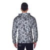 White Bandana Men's Zip Up Hoodie-grizzshop