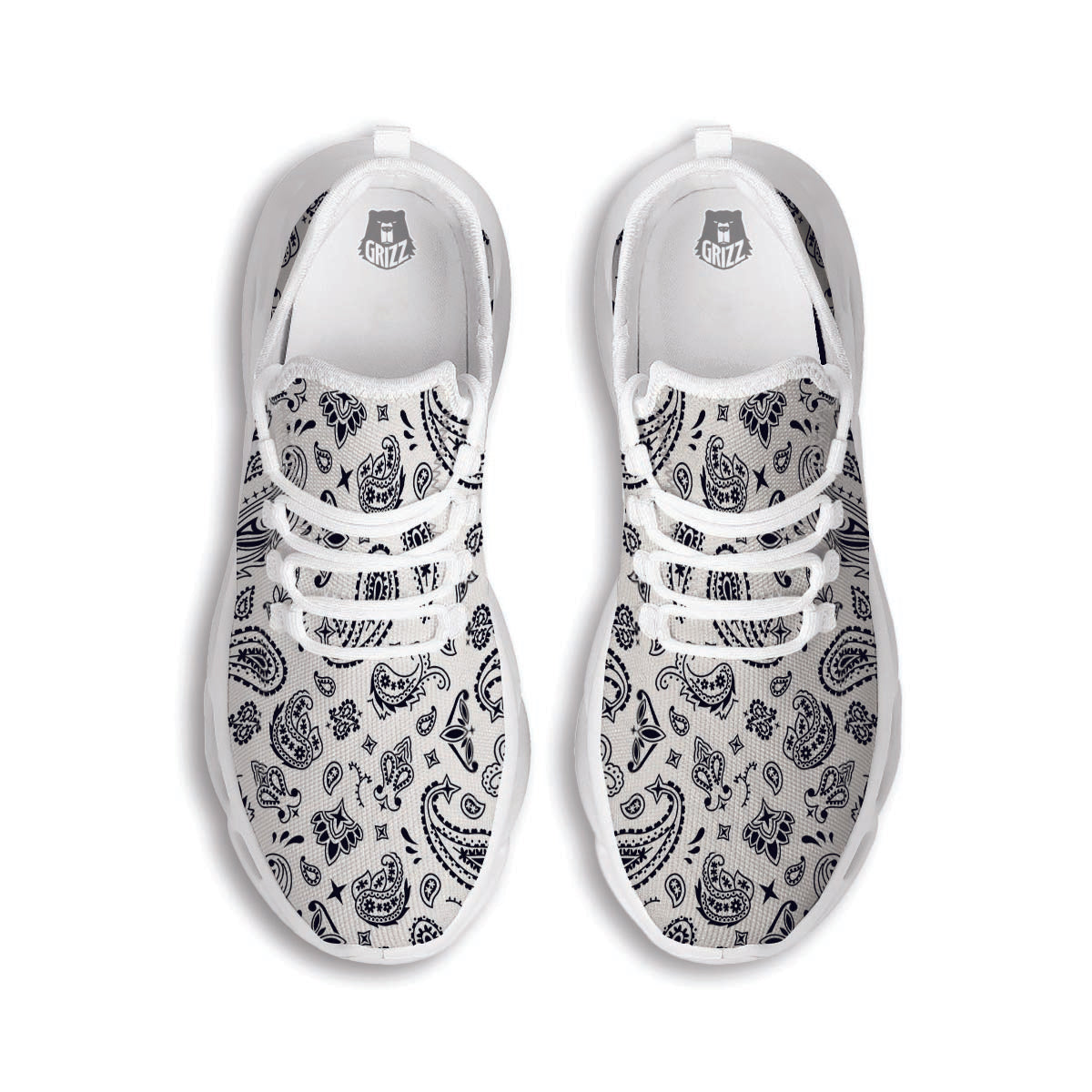 White Bandana White Running Shoes-grizzshop