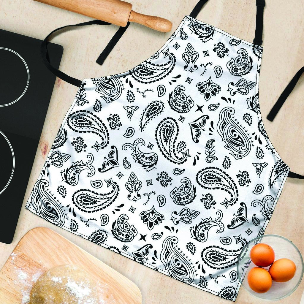 White Bandana Women's Apron-grizzshop