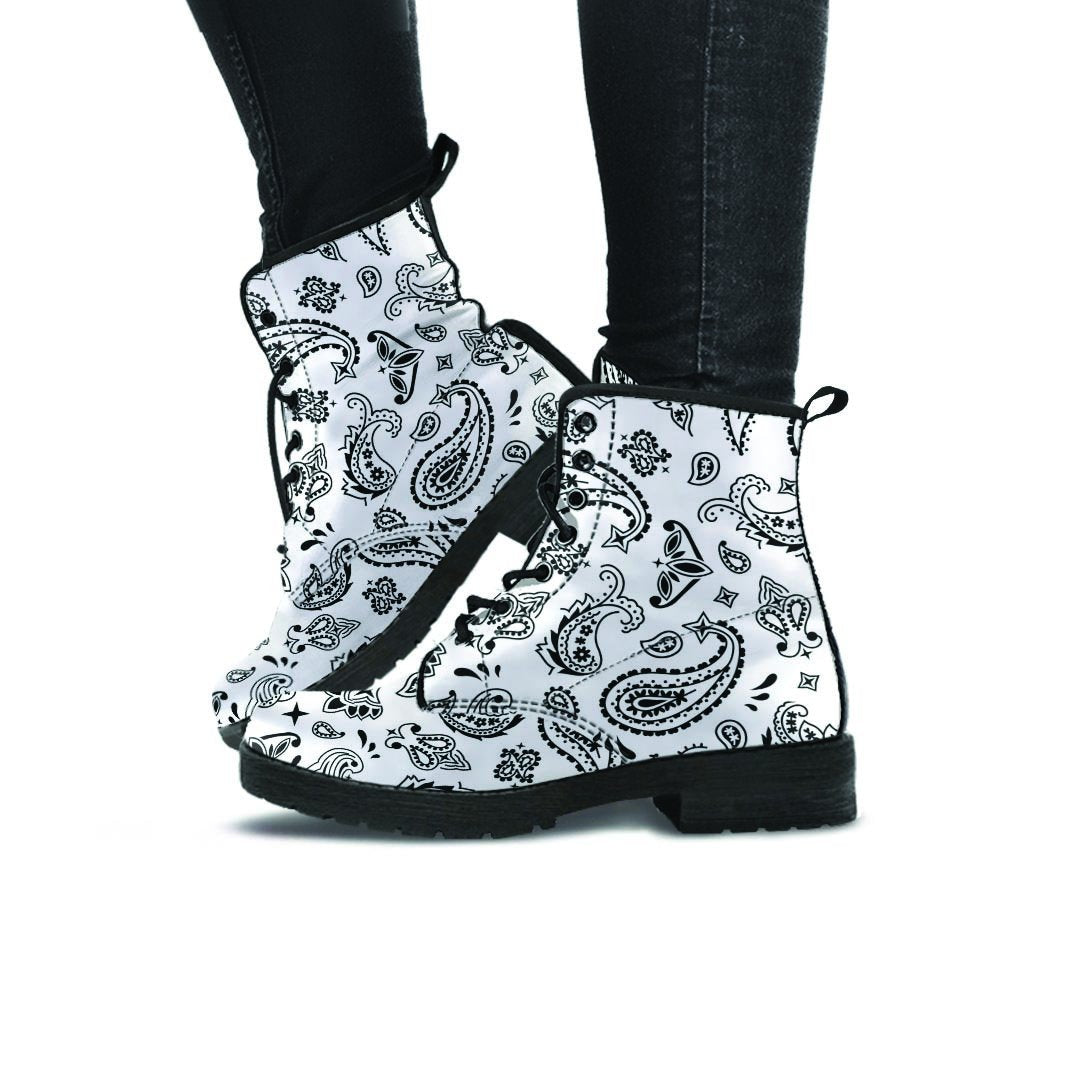 White Bandana Women's Boots-grizzshop