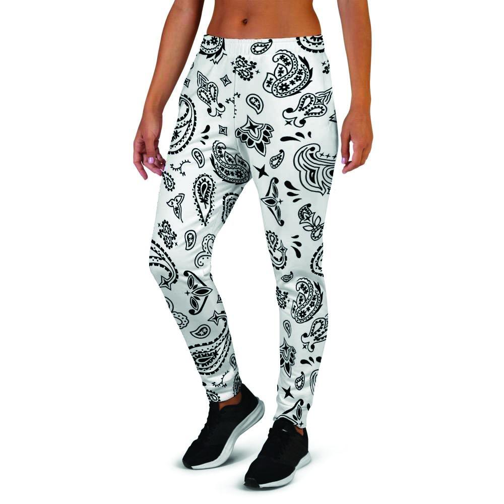 White Bandana Women's Joggers-grizzshop