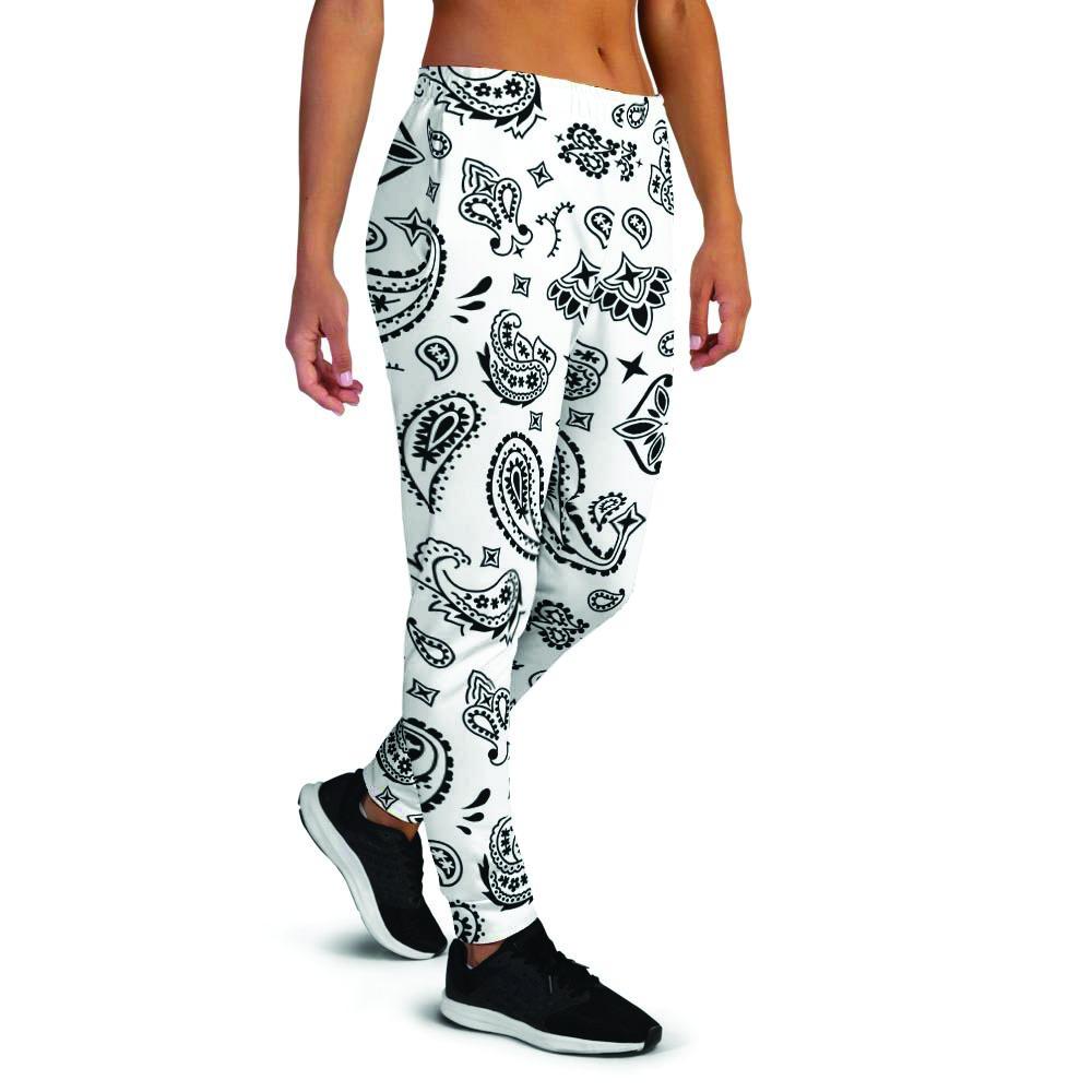 White Bandana Women's Joggers-grizzshop