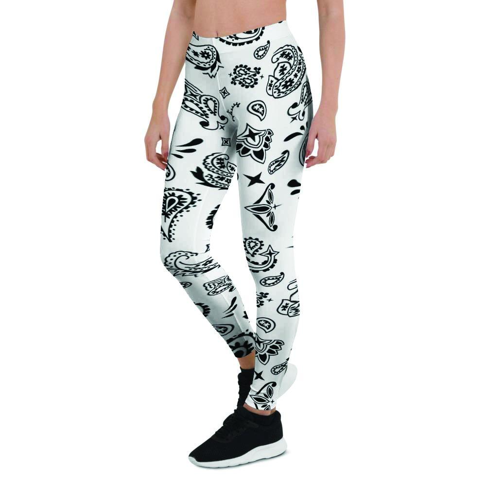 White Bandana Women's Leggings-grizzshop