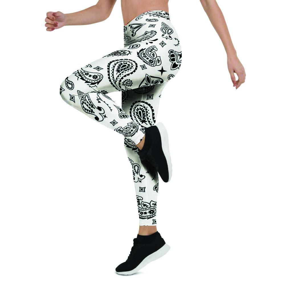 White Bandana Women's Leggings-grizzshop