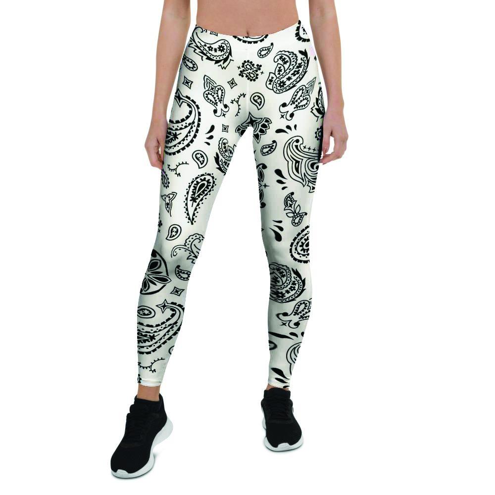 White Bandana Women's Leggings-grizzshop