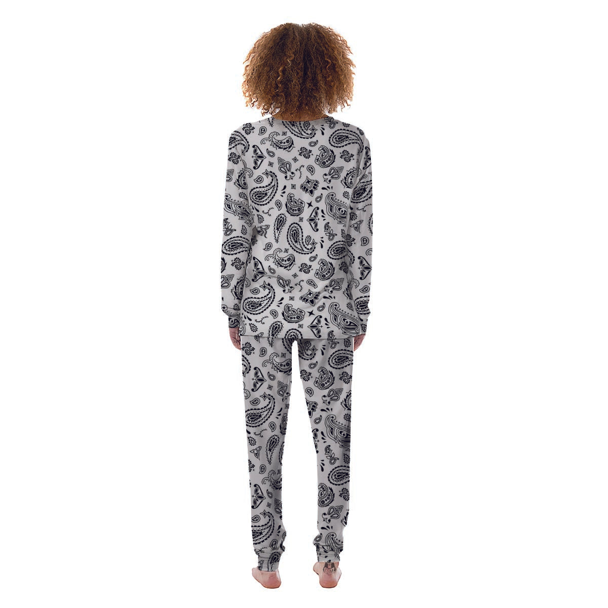 White Bandana Women's Pajamas-grizzshop