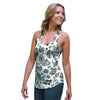 White Bandana Women's Racerback Tank Top-grizzshop