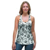 White Bandana Women's Racerback Tank Top-grizzshop