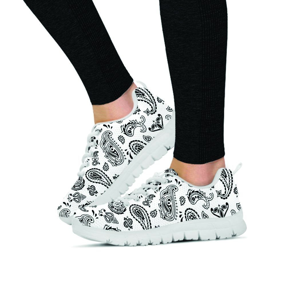 White Bandana Women's Sneakers-grizzshop