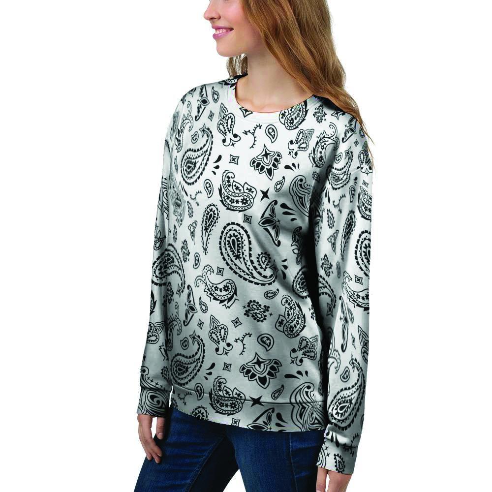 White Bandana Women's Sweatshirt-grizzshop