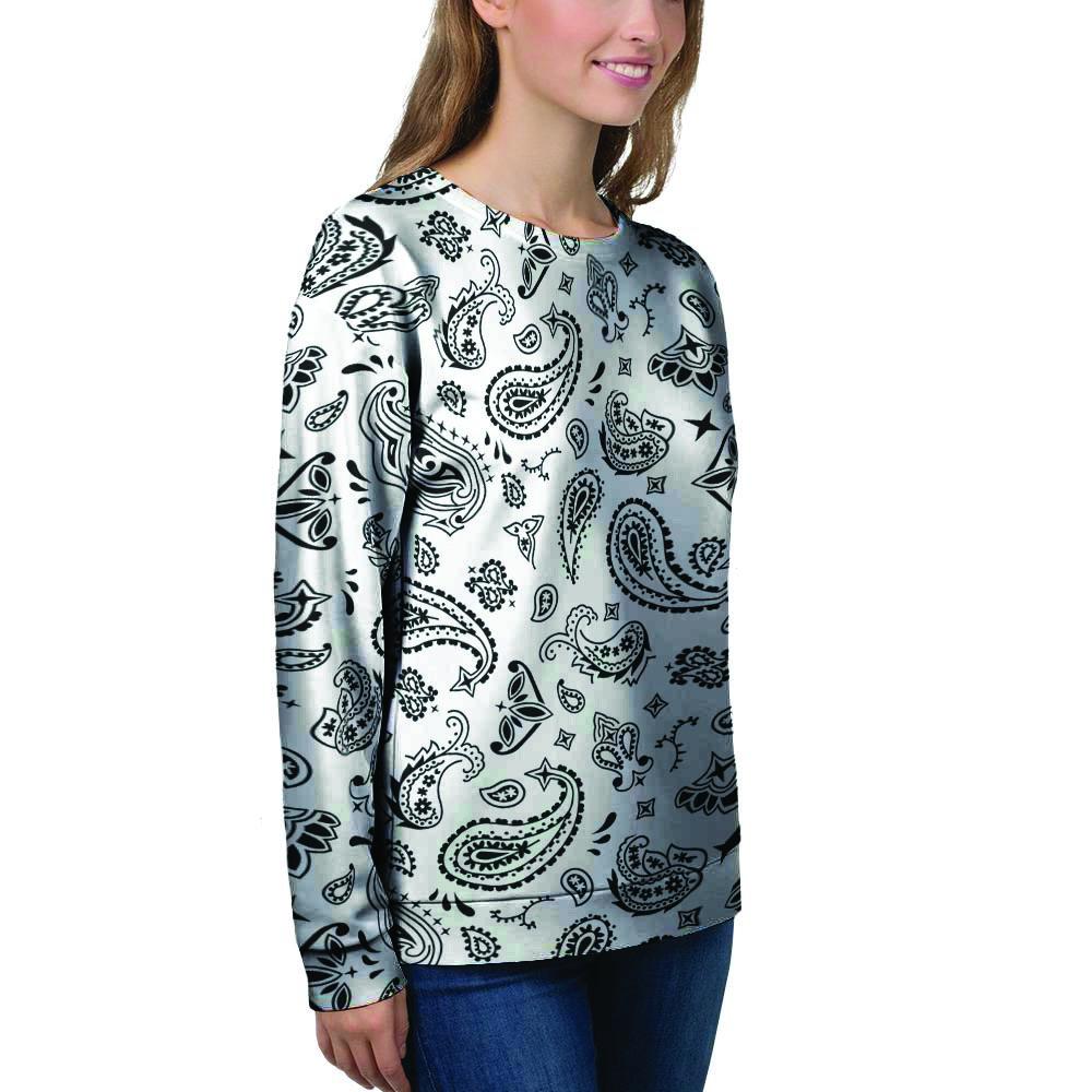 White Bandana Women's Sweatshirt-grizzshop