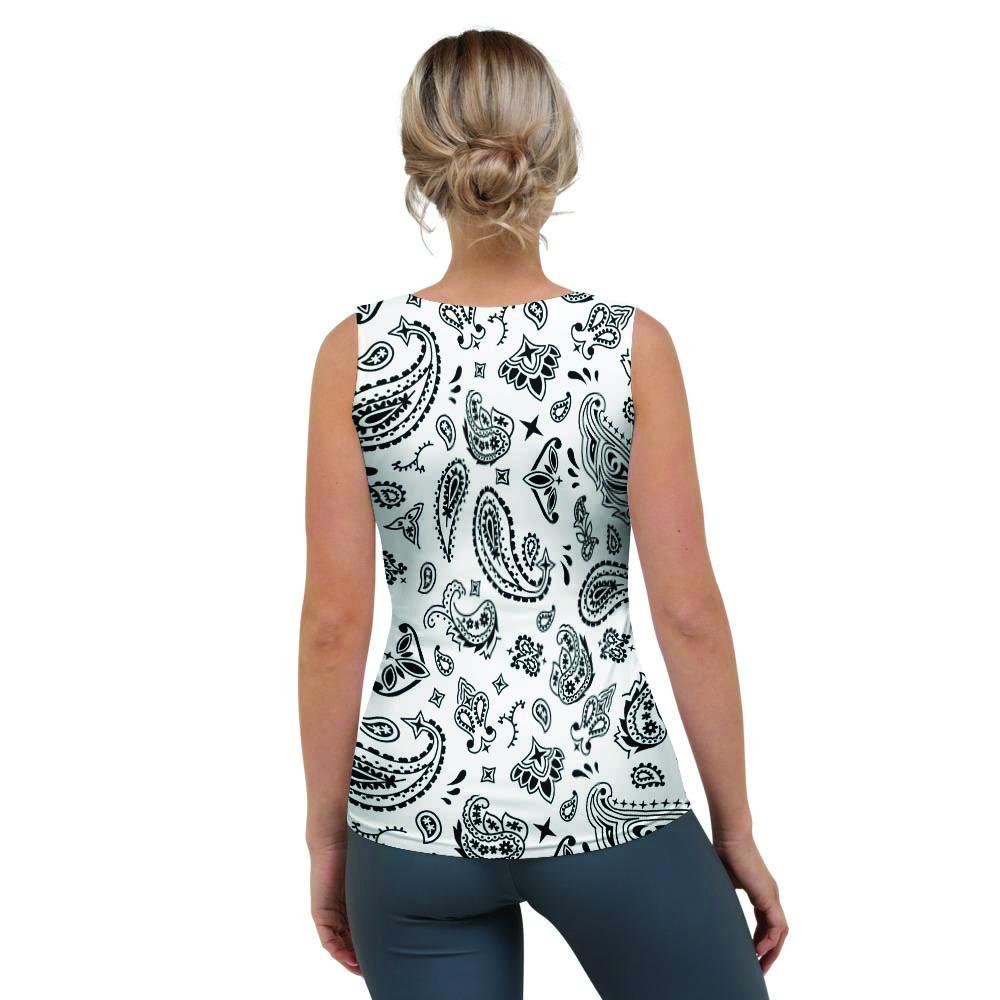 White Bandana Women's Tank Top-grizzshop