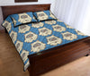 White Bigfoot Pattern Print Bed Set Quilt-grizzshop