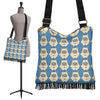 White Bigfoot Pattern Print Crossbody bags-grizzshop