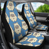 White Bigfoot Pattern Print Universal Fit Car Seat Covers-grizzshop