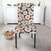 White Cute Daisy Pattern Print Chair Cover-grizzshop